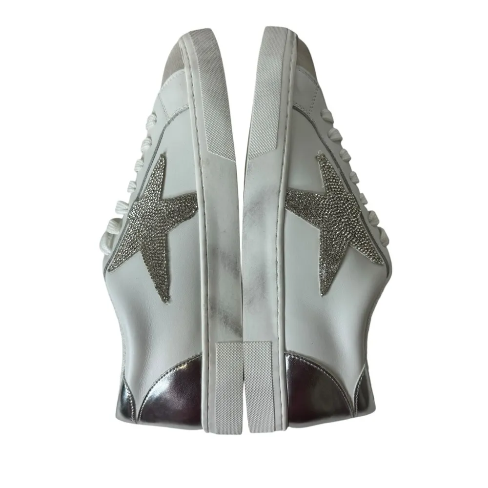Steve Madden Rezume Sneaker in Rhinestone Silver 9.5 - Image 7