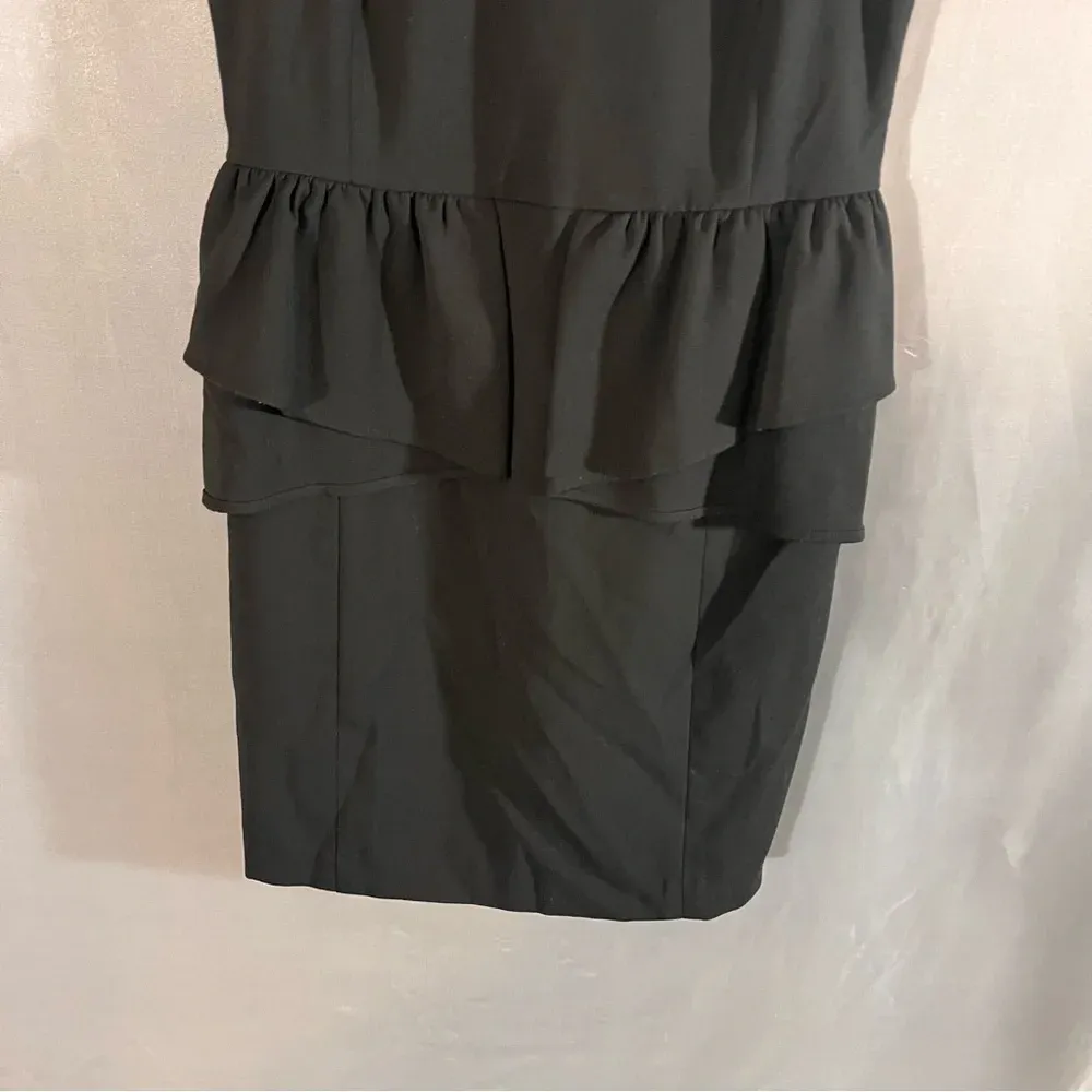 Michael Kors Black Peplum Dress Size 6‎ - Image 4