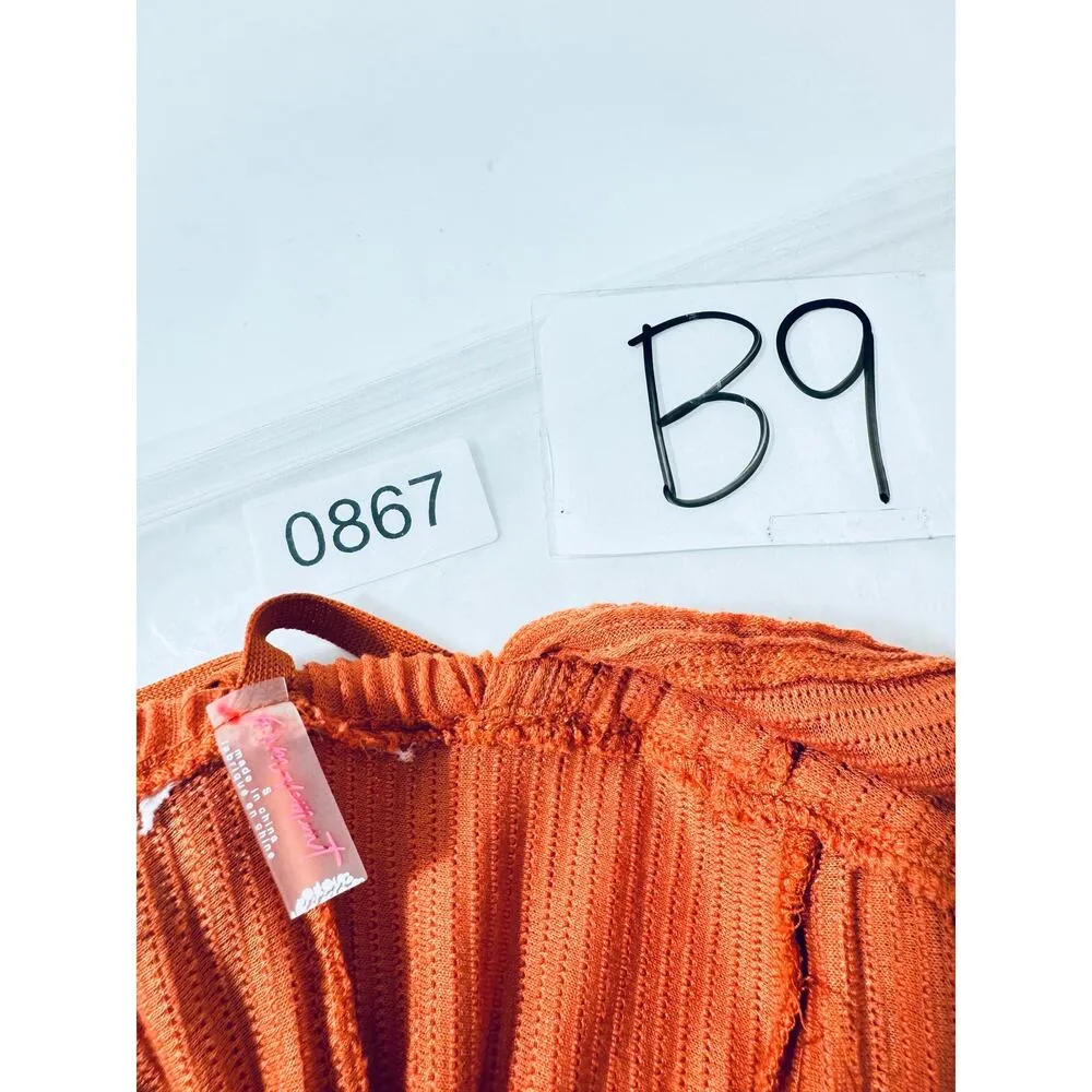 Free People Movement Embroidered Jumpsuit Orange - Image 15