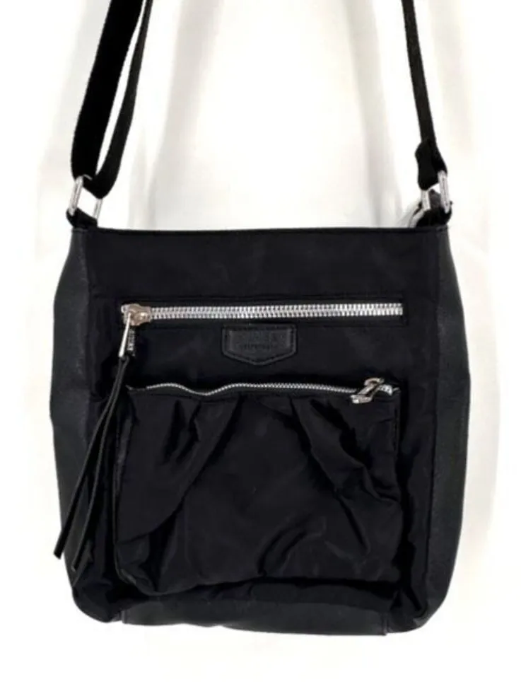 Aimee Kestenberg Tyler Nylon Crossbody Bag black small purse - Image 1