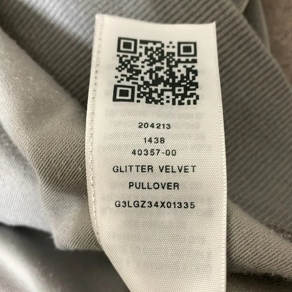 True Religion Griffin Glitter Velvet Pullover Sweatshirt size Medium - Image 13