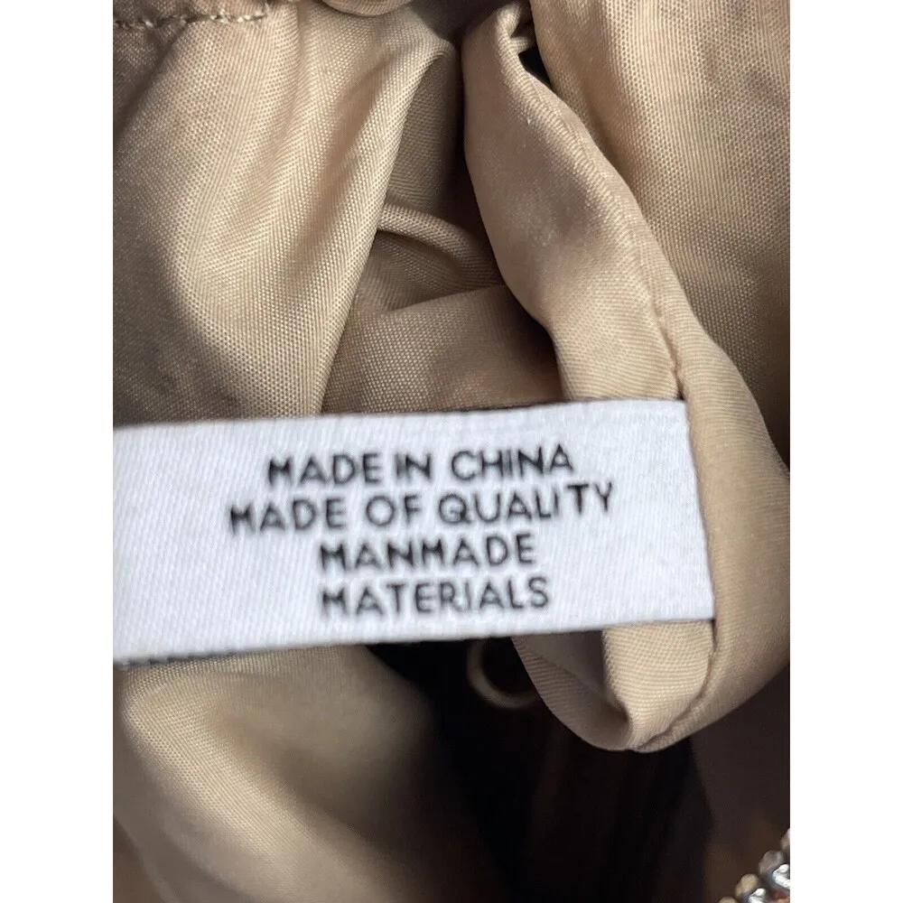 Nine West Faux Brown Leather Zipper Flappy Adjustable Crossbody Purse 90s Y2K - Image 8