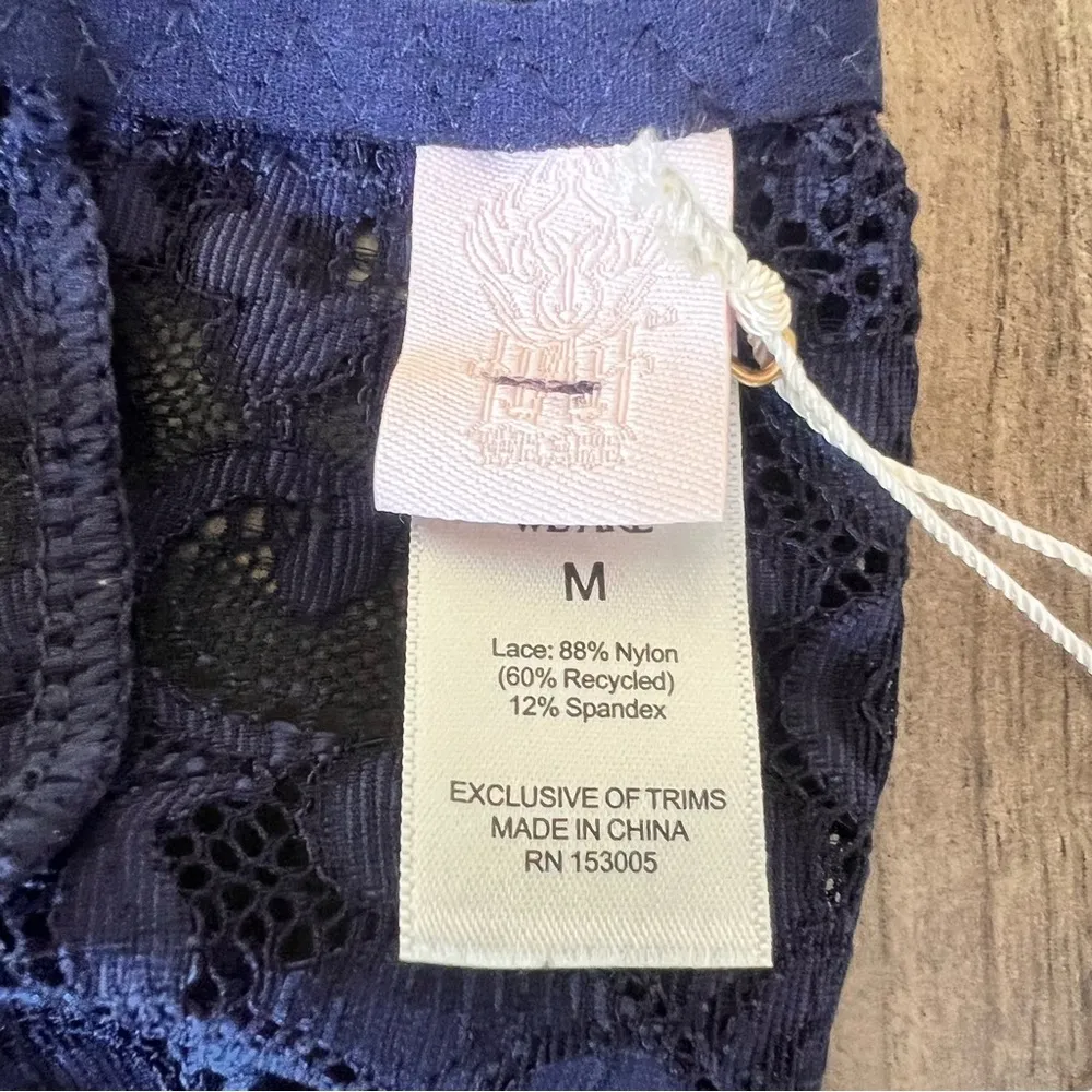 HAH Chi Navy Bralette Size Medium SKU#S2480 Blue - Image 6