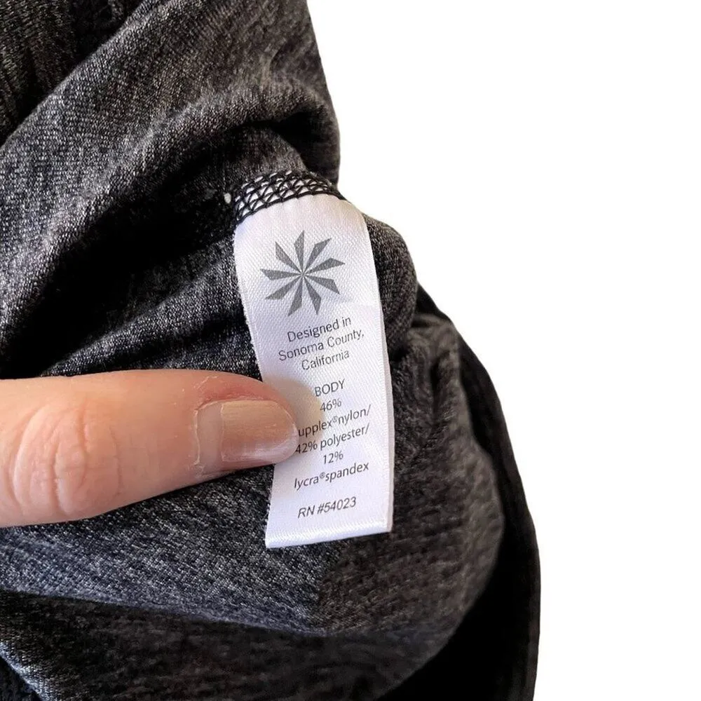 Athleta full length gray leggings hidden pocket comfort athleisure yoga pants - Image 6