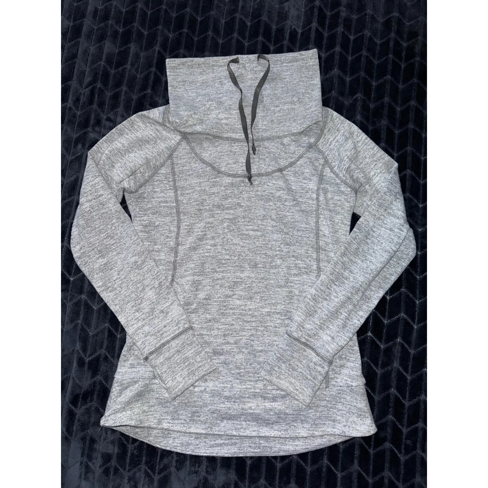 Kuhl Womens Ash Gray Lea Drawstring Cowl Neck Pullover Sweatshirt‎ Size XSmall - Image 2