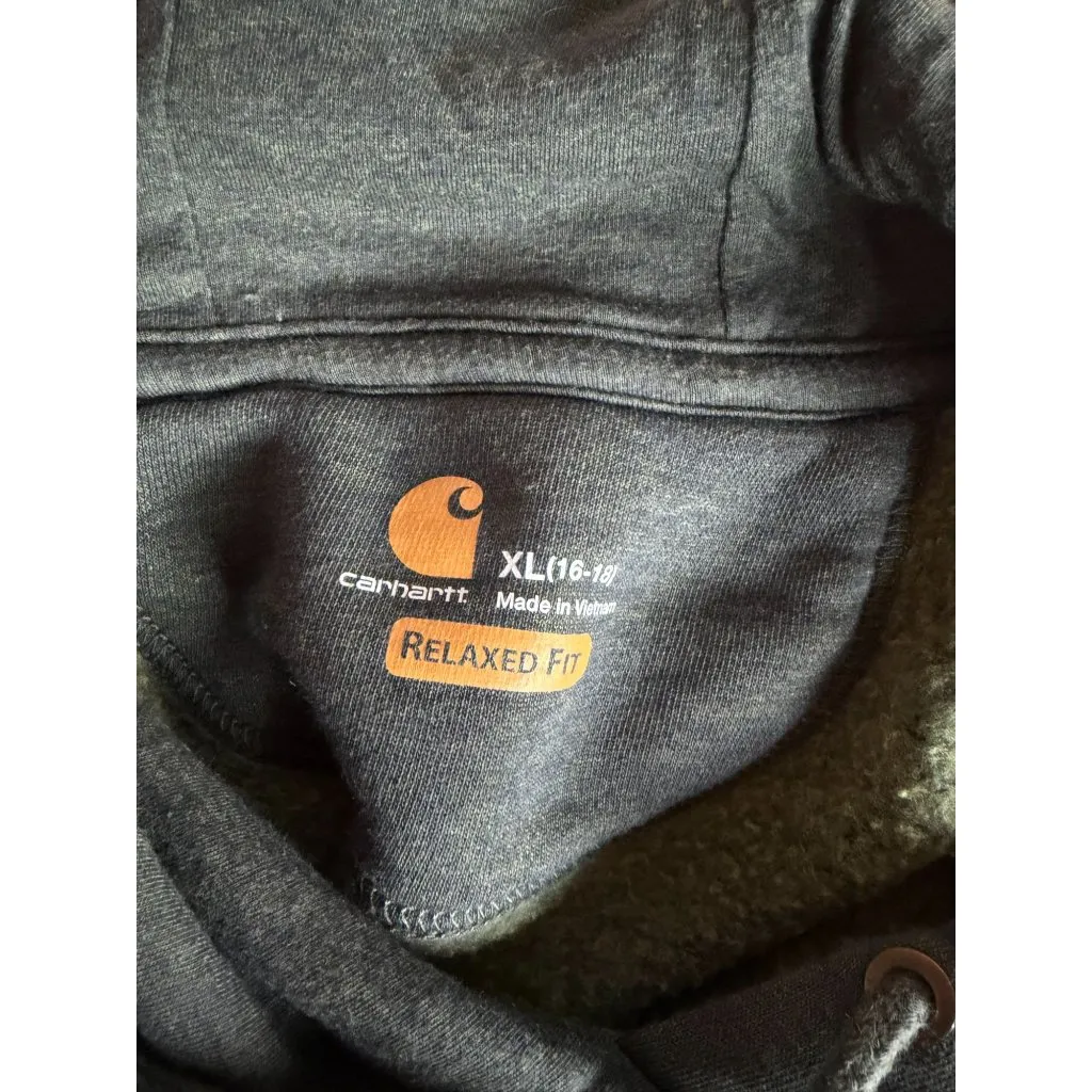 Carhartt Green and Red Long Sleeve Hoodie - Image 5