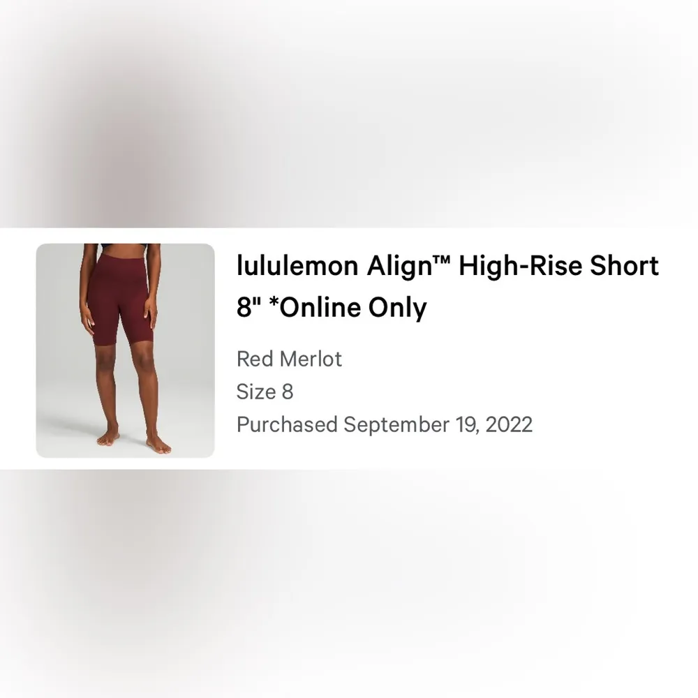 lululemon Align High-Rise Short 8” - Image 2