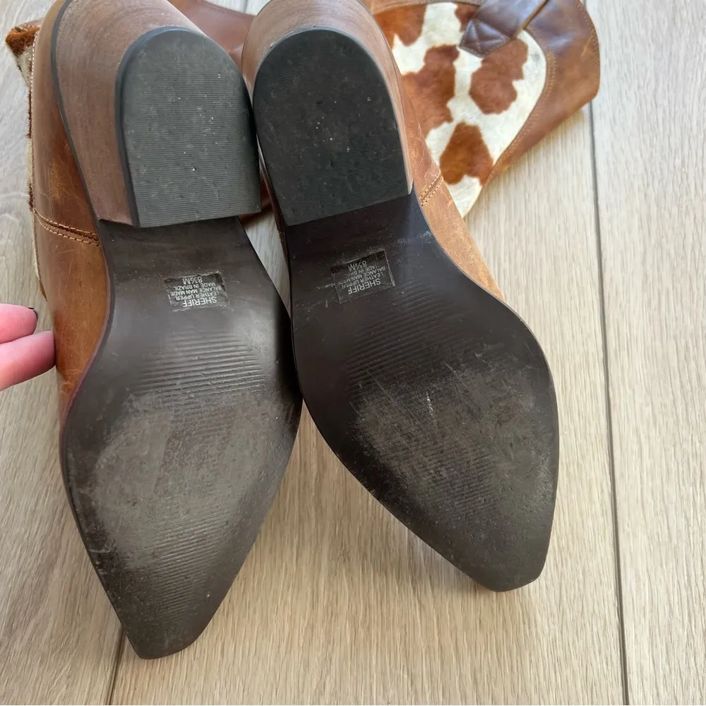 Penny Loves Kenny Sheriff Cowboy Boots Leather Western Cowgirl Pointed Toe 8.5 - Image 9