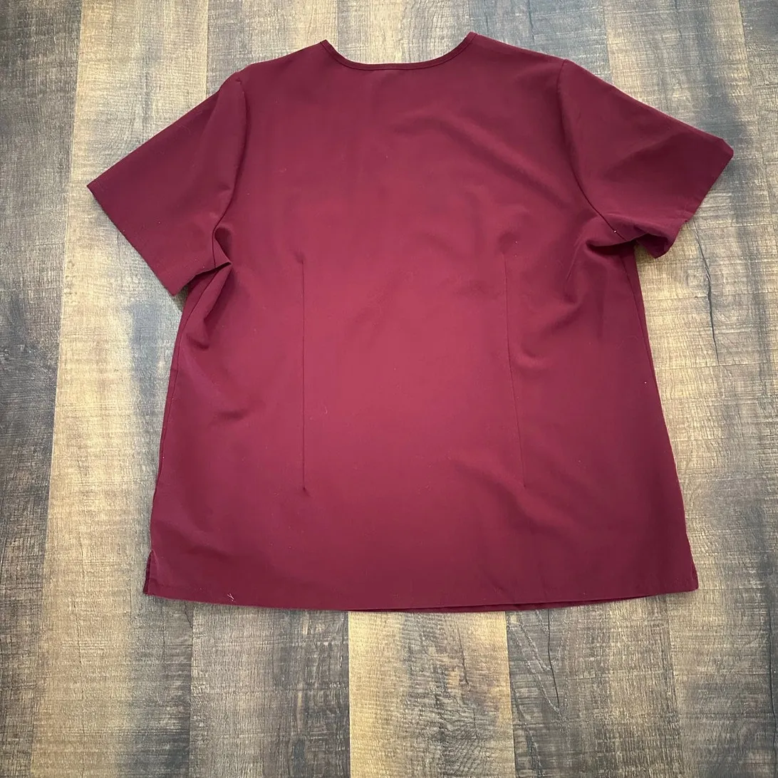Figs Catarin One-Pocket Scrub Maroon Top Size Small Size XXL - Image 5