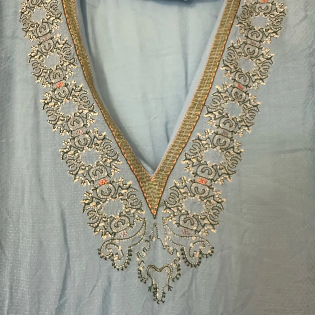 Free People Wild One Embroidered Peasant Tunic New With Tag Womens Small - Image 5