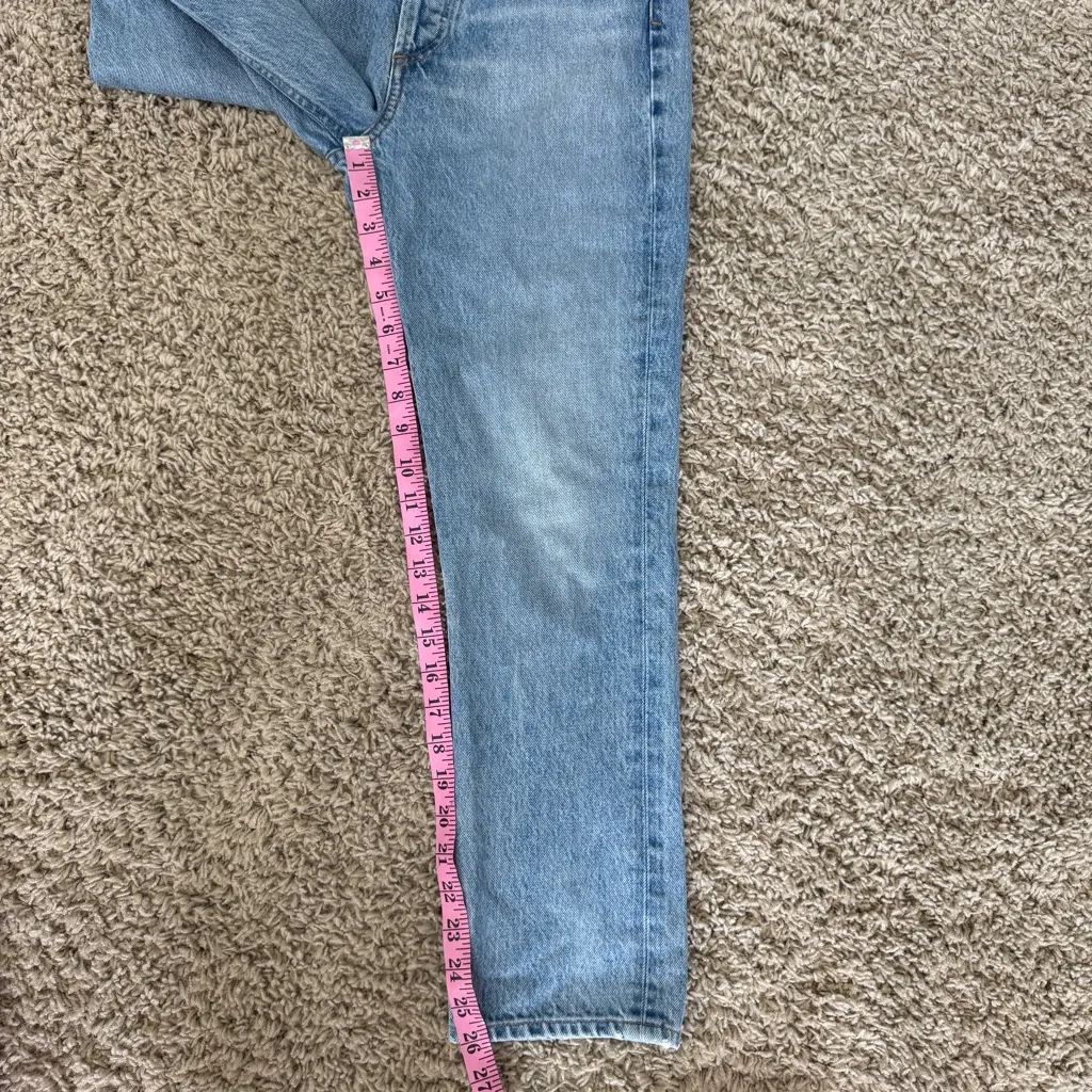 Agolde Riley High Rise Straight Crop Jeans 25 - Image 15