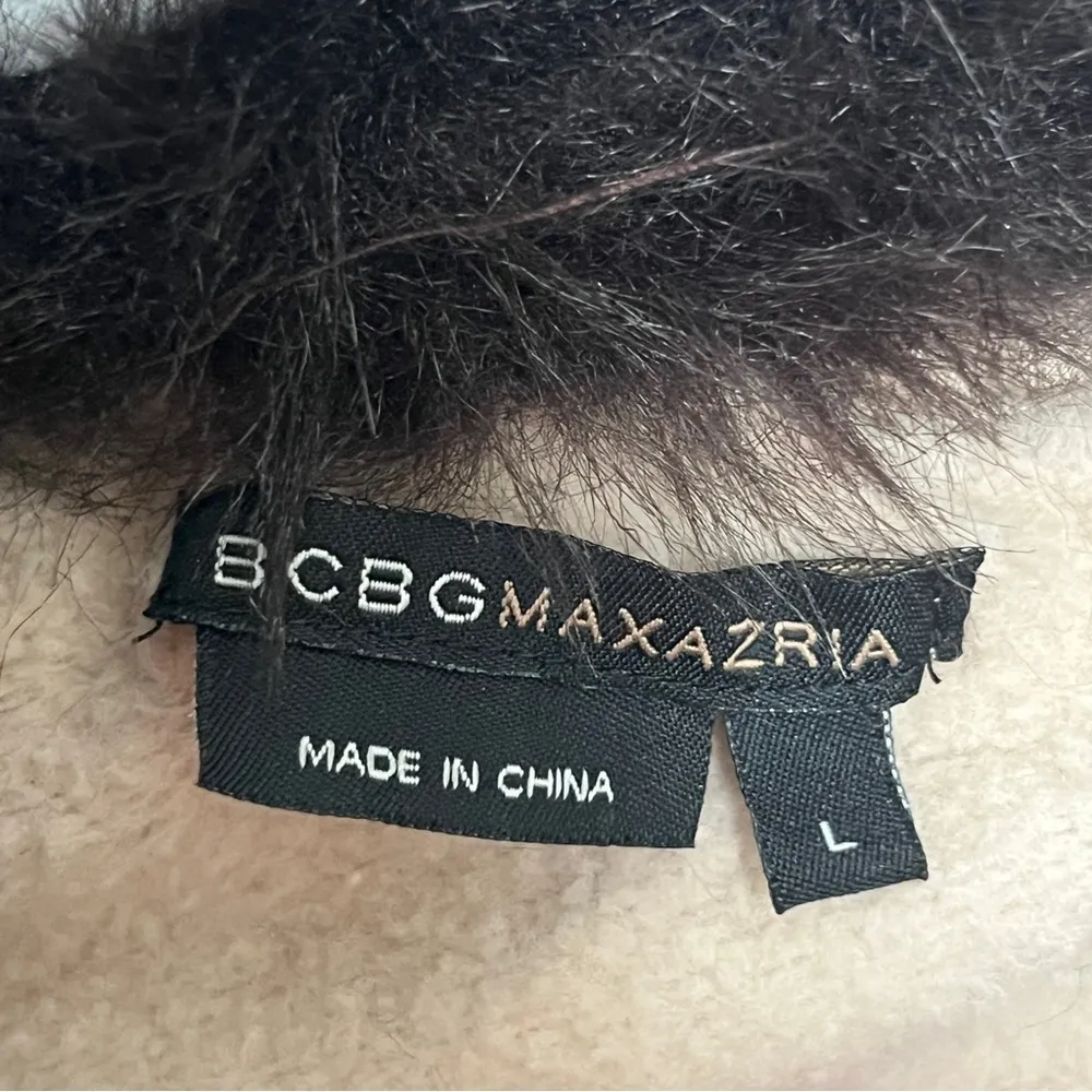 BCBG MaxAzaria Women’s Cotton Twill Quilt Lined Military Anorak Midlength - Image 4