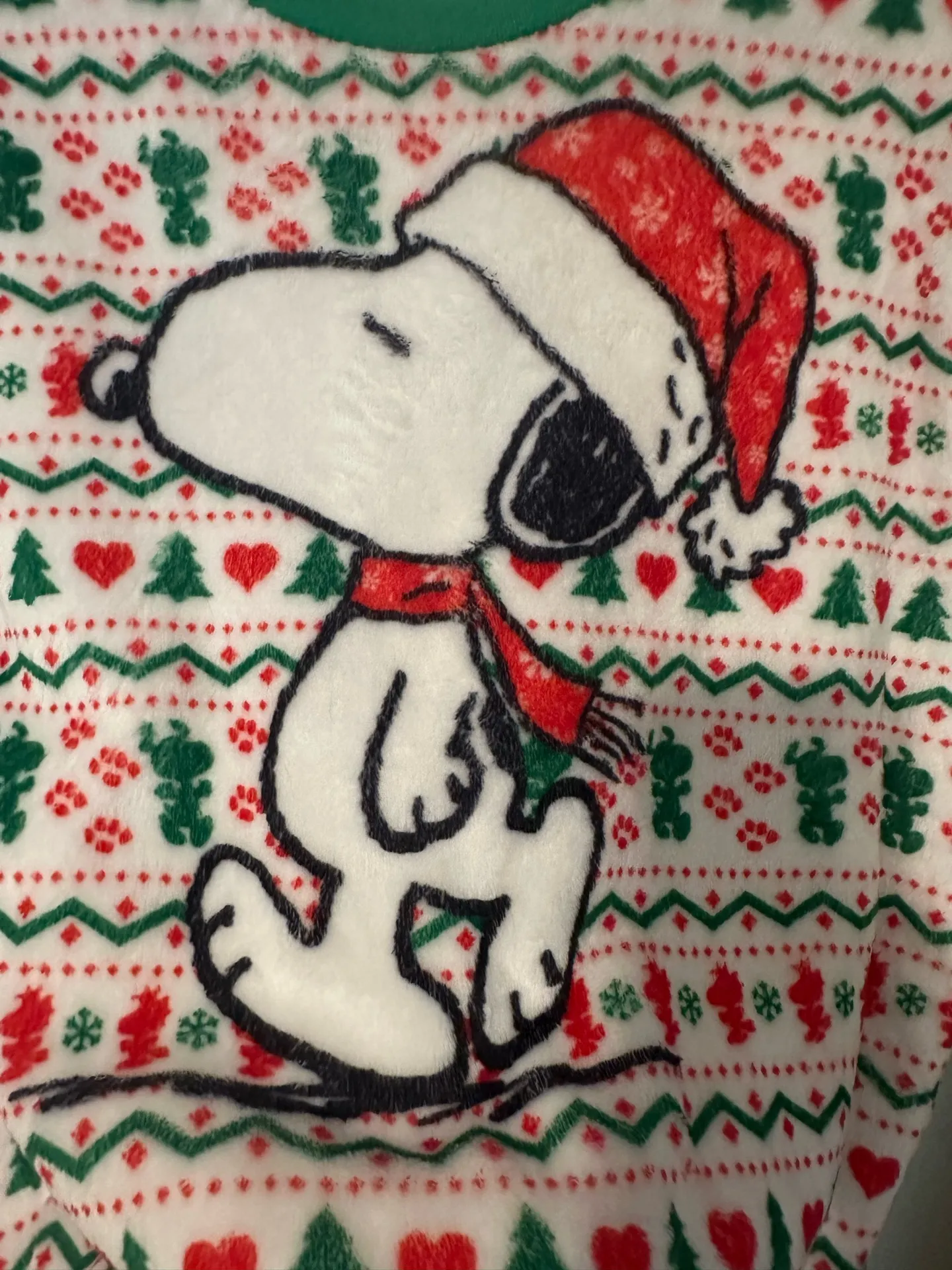 Peanuts Christmas Snoopy Pullover Size L - Image 3