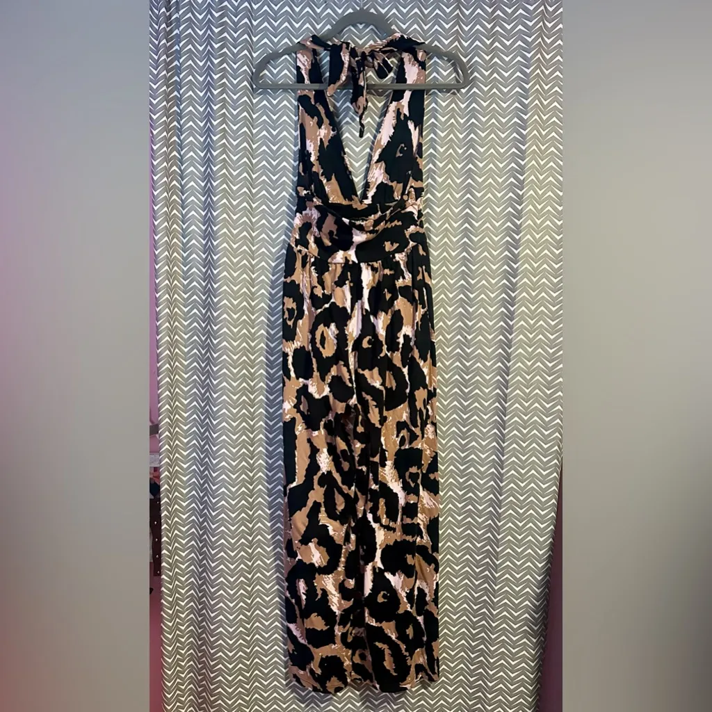 Diane Von Furstenberg  x Target | Halter Leopard Jumpsuit, size S - Image 7