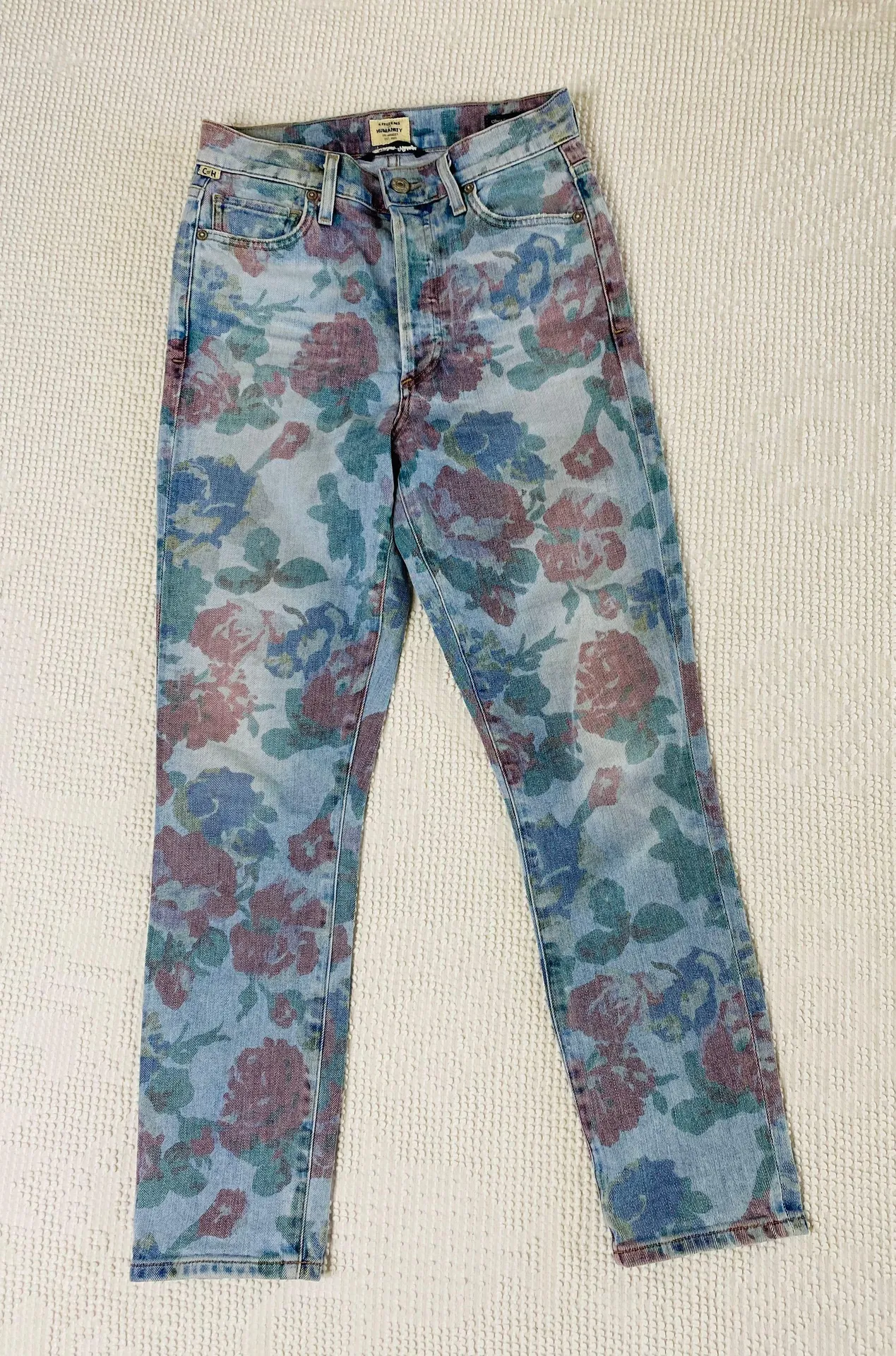 Citizens of Humanity Olivia Crop Floral High Rise Jeans - Image 2