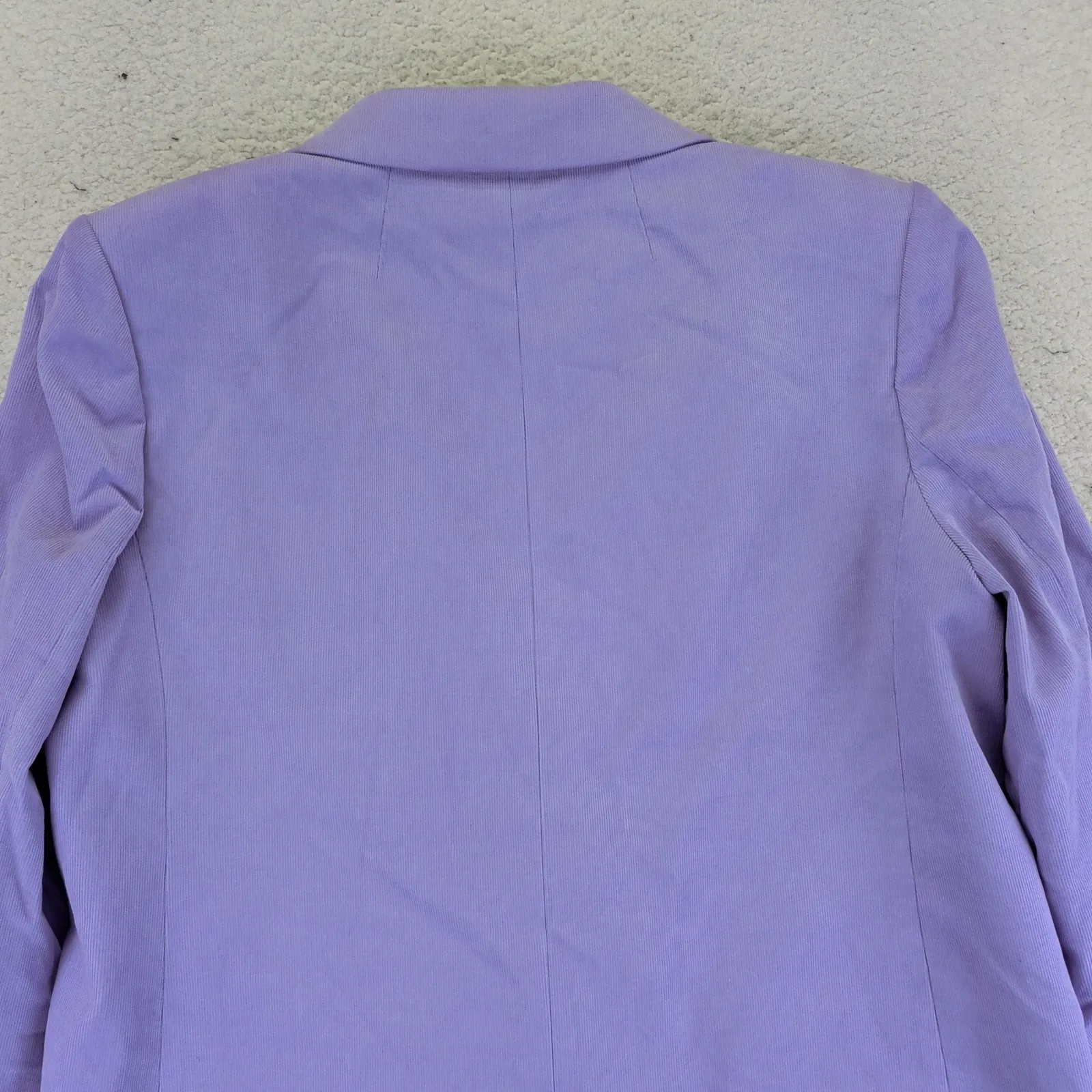 J Crew Double Breasted Alfie Blazer Jacket Lilac Lavender Corduroy Women's 10 - Image 9