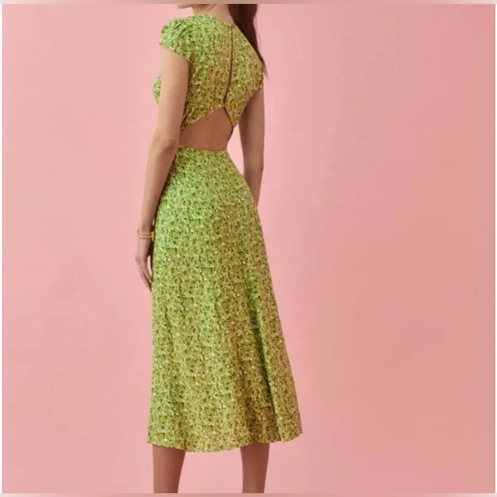 Reformation Gavin Dress Samantha in green floral size 6 - Image 16