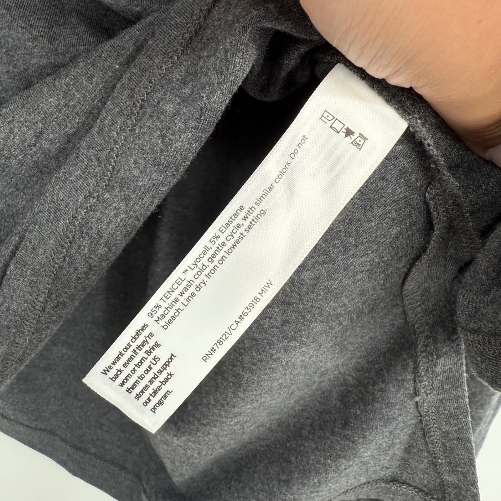 Eileen Fisher Long Sleeve‎ T-Shirt Top Knit Casual Essential Grey Size XXS - Image 4