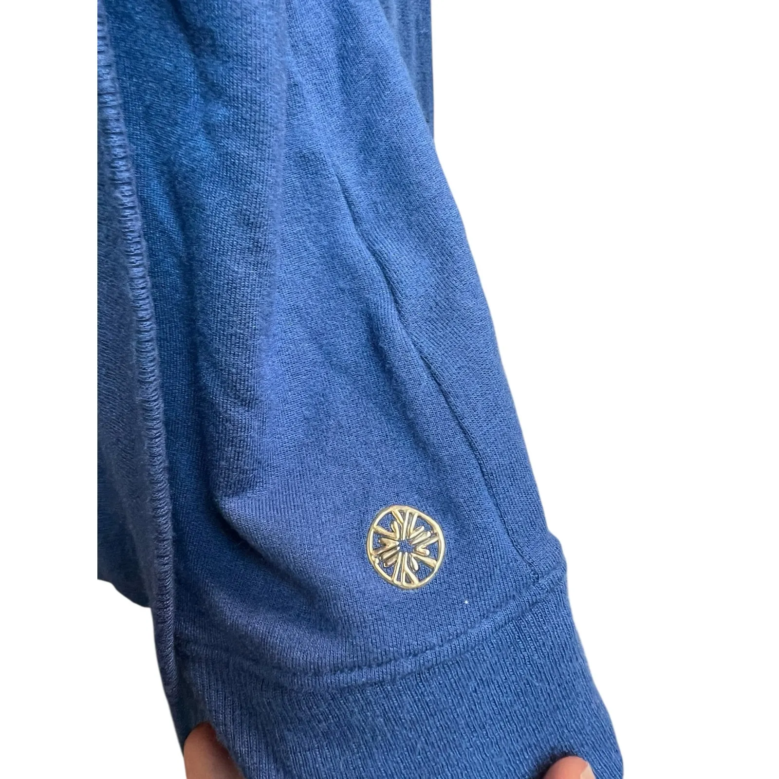 Lilly Pulitzer Luxletic Elena Wrap Cardigan Blue Medium - Image 4