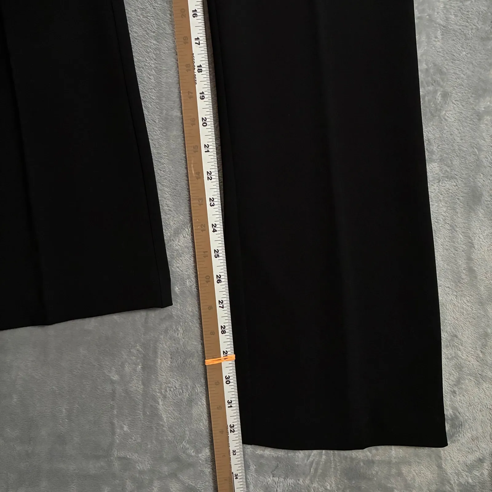 EUC TRINA TURK Black Lace Waist Flare Leg Dress Pants Women's Size 2 - Image 9