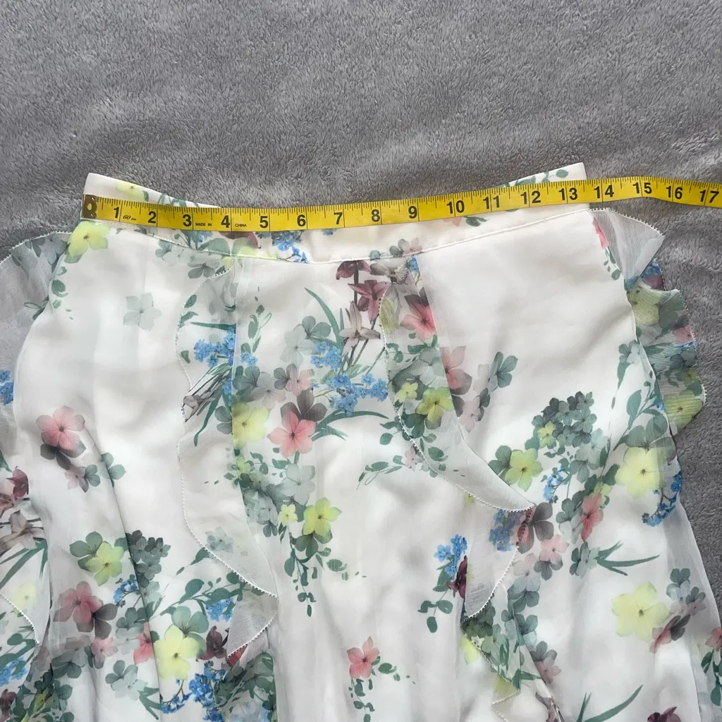 TED BAKER Lurissa Pergola printed midi skirt size 2 - Image 4
