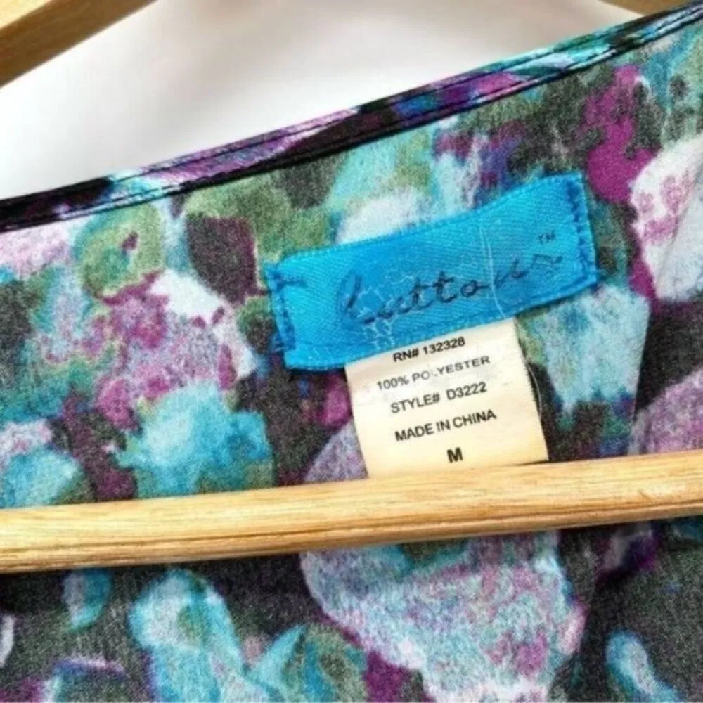 Floral Watercolor Peplum V - Image 7