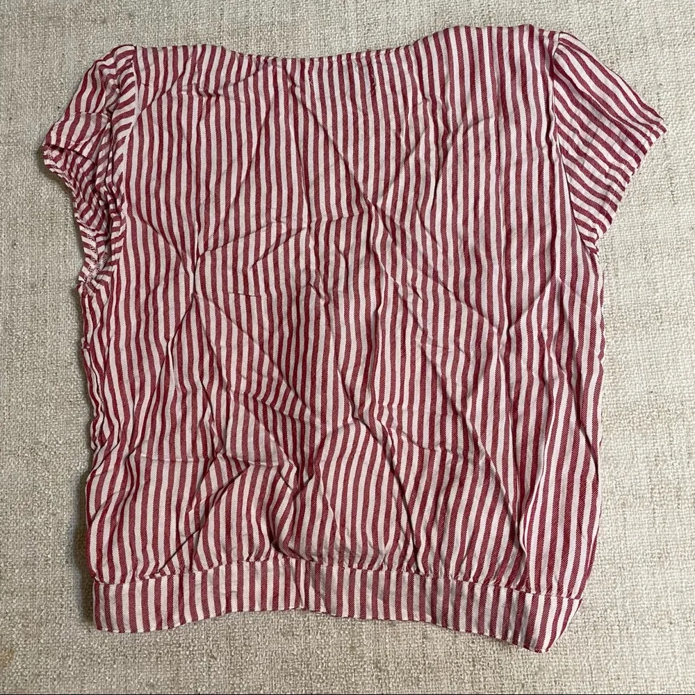 Hollister Striped Tie Front Top - Image 7