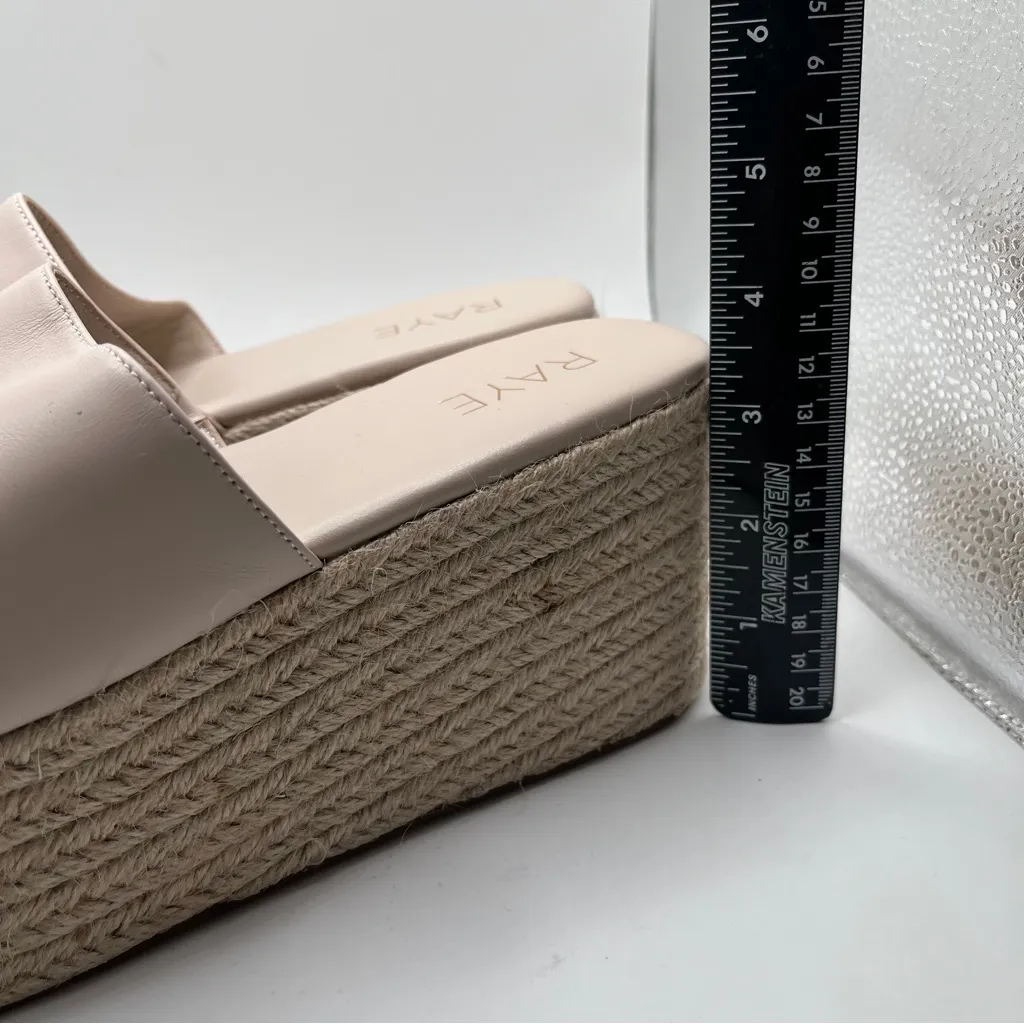 EUC RAYE platform espadrille leather size 9 leather women’s sandals - Image 5