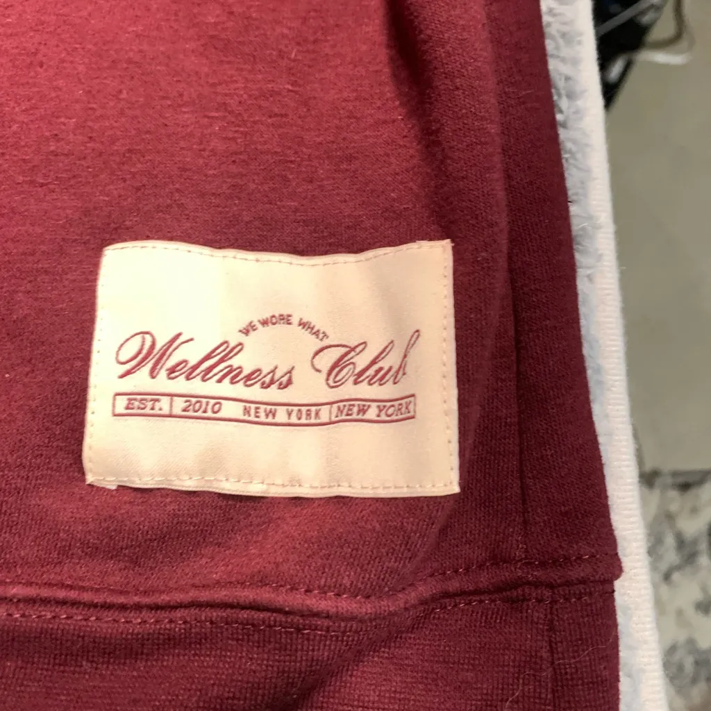 Weworewhat burgundy wellness club crew neck sweatshirt XL - Image 2