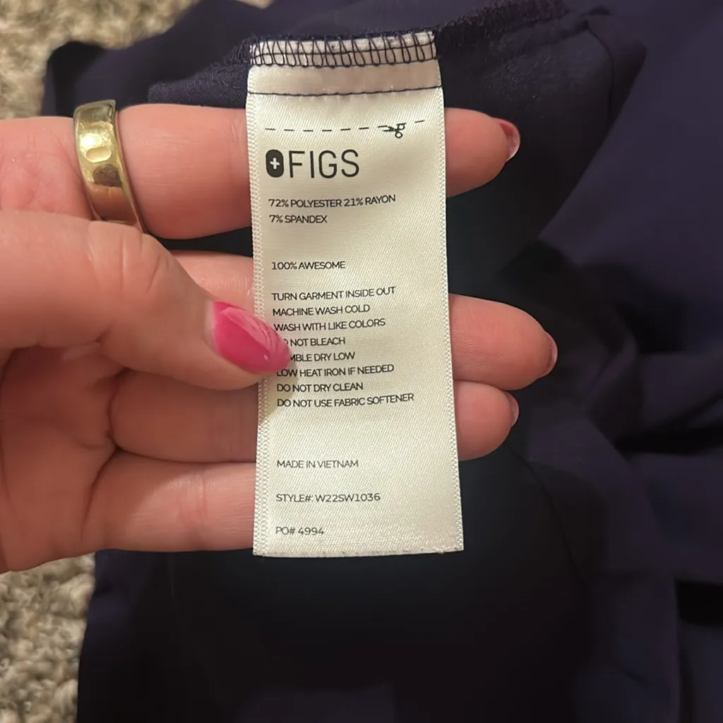 Figs Inala Scrub Top Purple Large PO # 4994 - Image 4