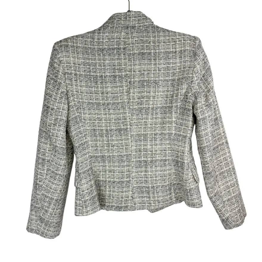 NWOT Zara Double Breasted Blazer Jacket Sz XS Textured Tweed - Image 3