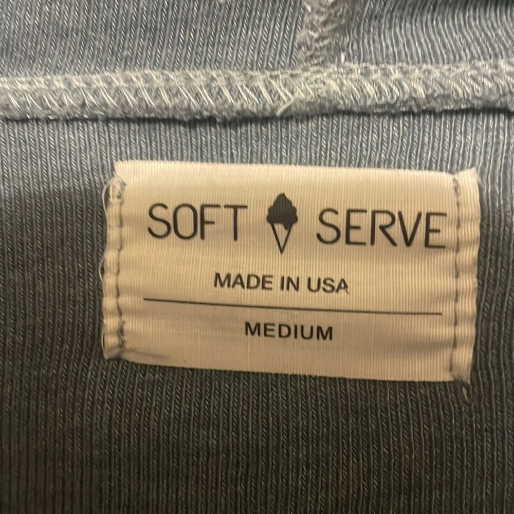 Soft Serve Cloud Cotton Hoodie Size‎ Medium Blue - Image 4