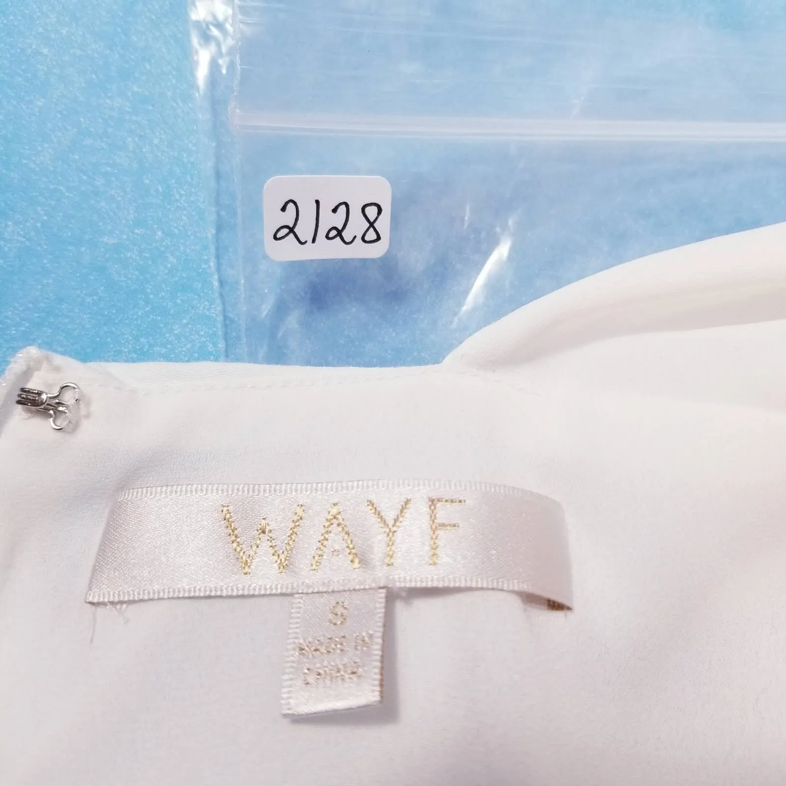 WAYF Whited Ruffle Babydoll Tiered Dress w/ Color Pop Rickrack Trim - Image 9