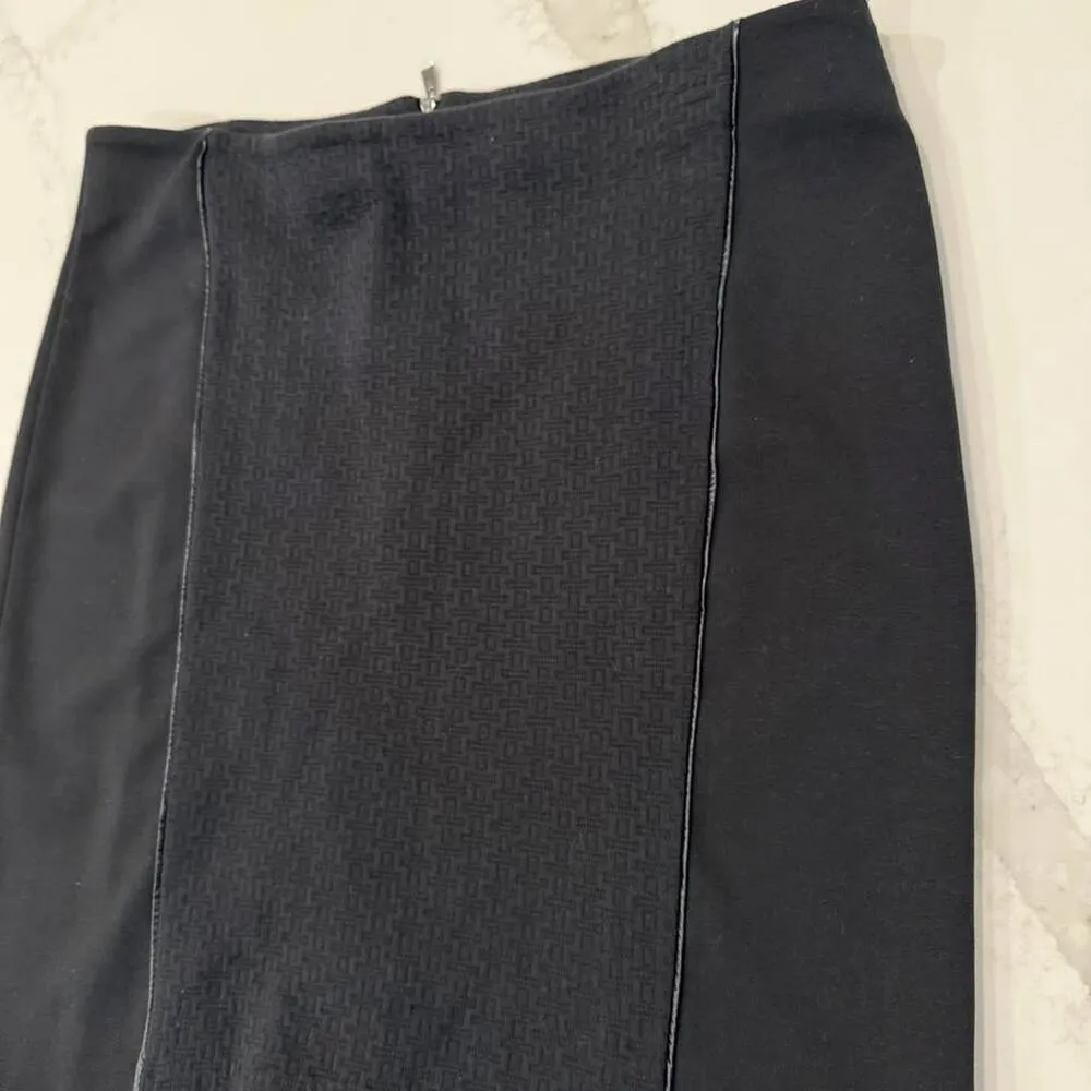 Laundry by Shelli Segal Quilted Texture Pencil Skirt Womens Size 12 Black Career - Image 4