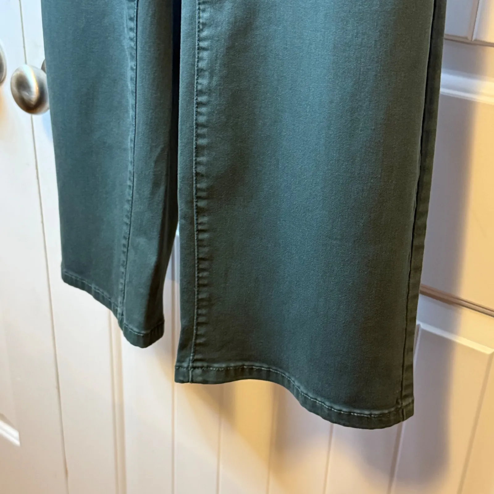Maurices High Rise Flare Bootcut Leg Stretch‎ Pants Womens Sz 22W Short Green # - Image 5
