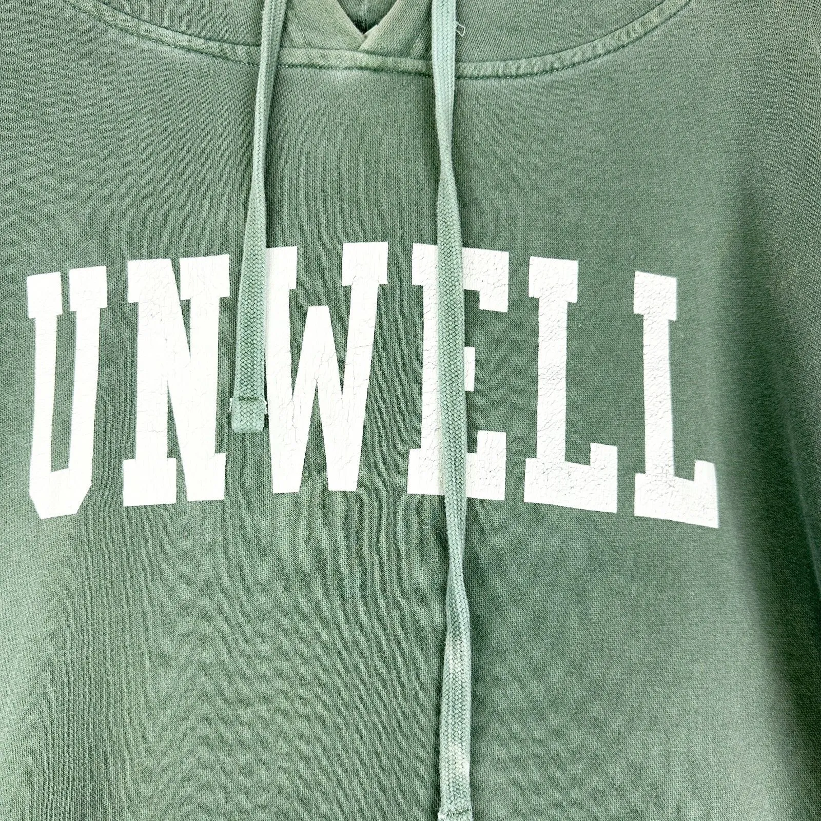 Call Her Daddy Podcast Unwell Hoodie Size Large Green Barstool Sports - Image 3