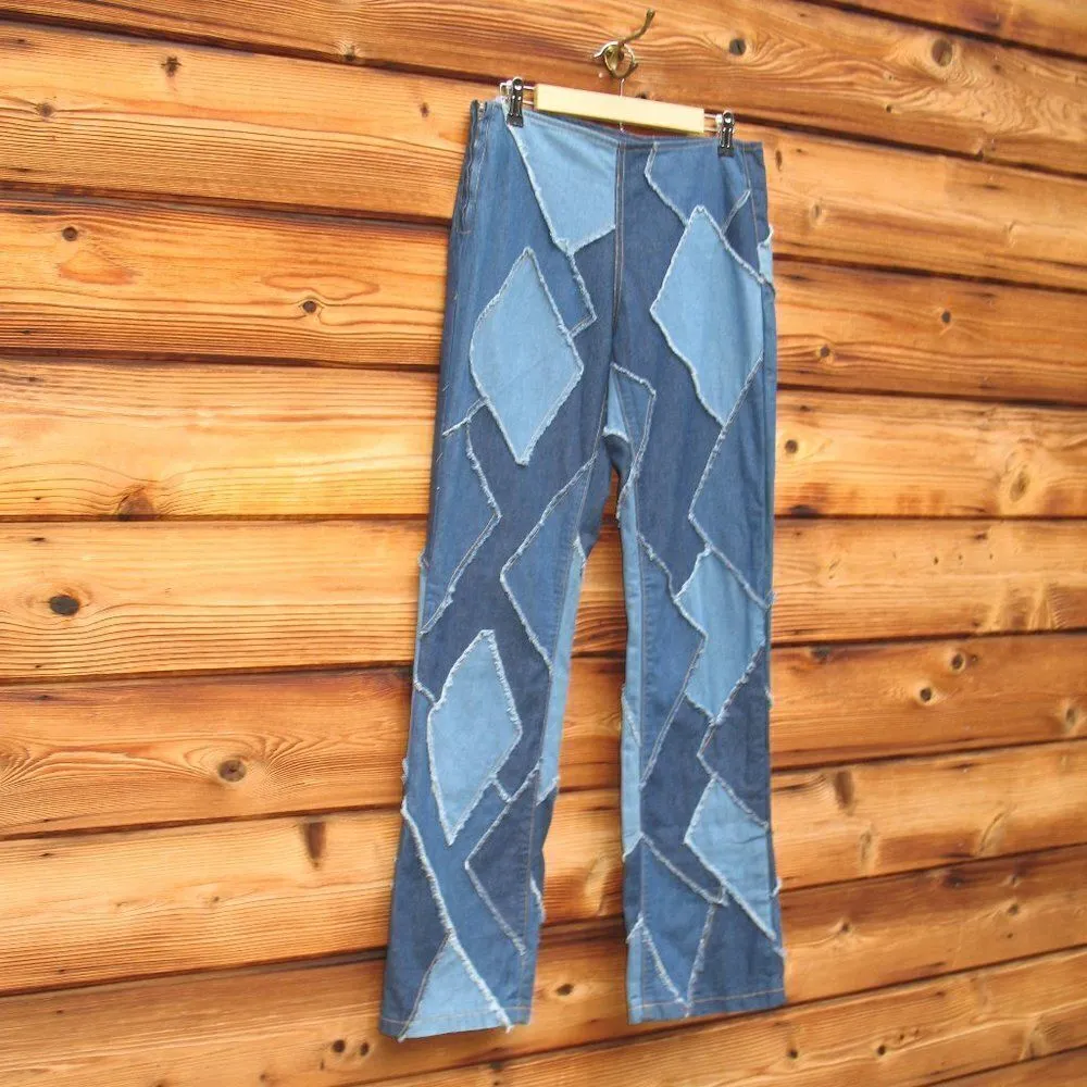 NWOT Jaded London Low Rise Patchwork Jeans - Image 4