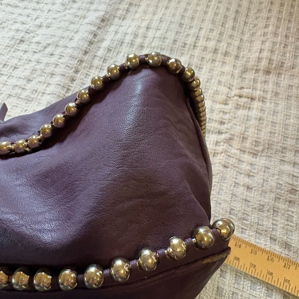 Jessica Simpson  Dark Purple Studded Shoulder Bag - Image 11