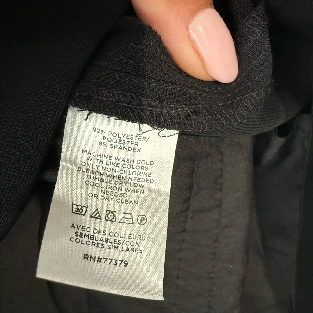 NWOT Ann Taylor The‎ Darted Wide-Leg Dress Pant In Black 838794 Size 10 - Image 8