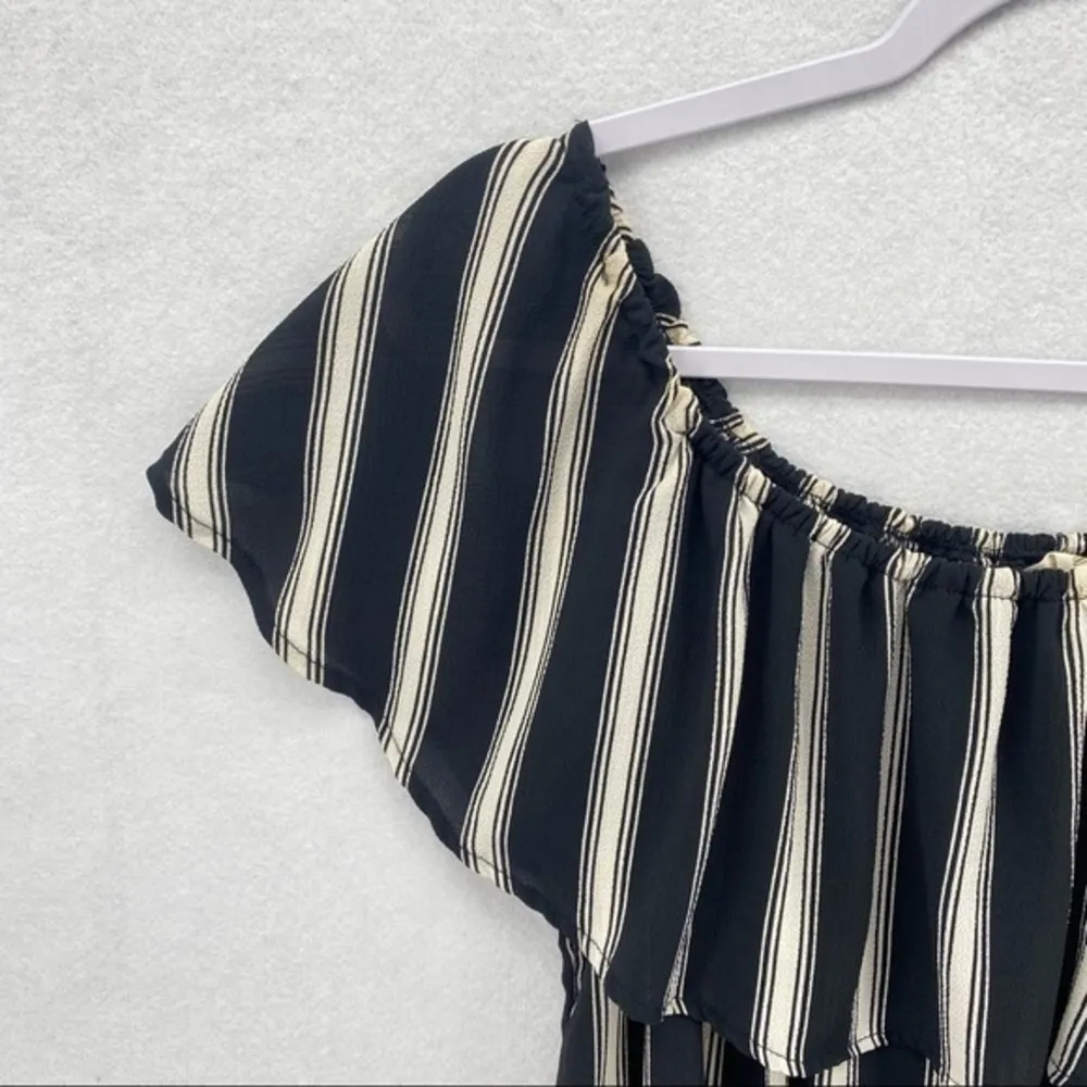 Mimi Chica Crepe Chiffon Ruffle‎ Layer Romper - Image 2