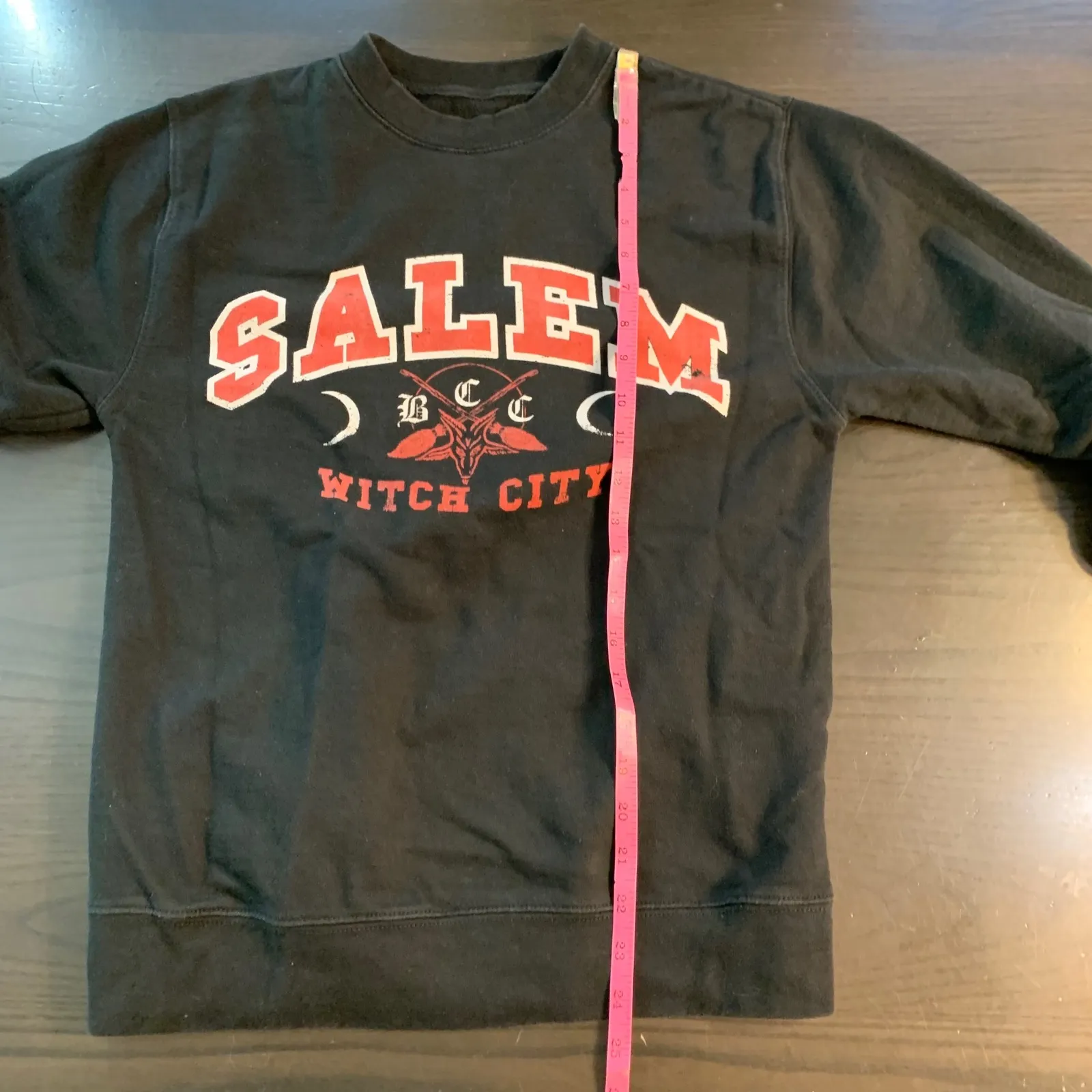 Salem Witch City Crewneck Sweatshirt Size Small Black Craft Witchy Casual - Image 10