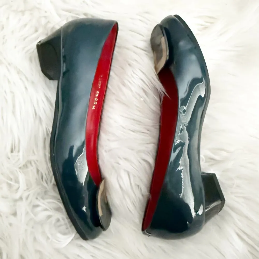 MILLIE'S | Navy Blue Patent Leather Loafer Slip - Image 8