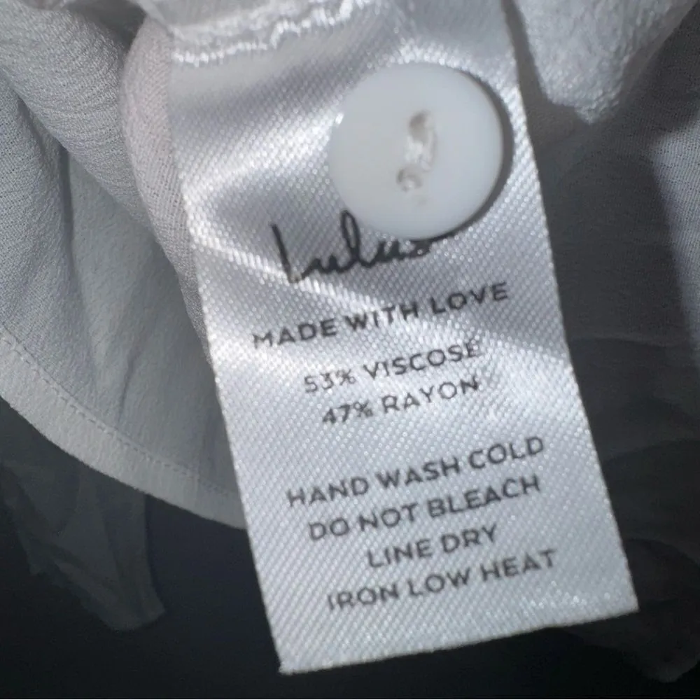 Lulus  Essentially Effortless White Long Sleeve Top - Size XS - Image 6