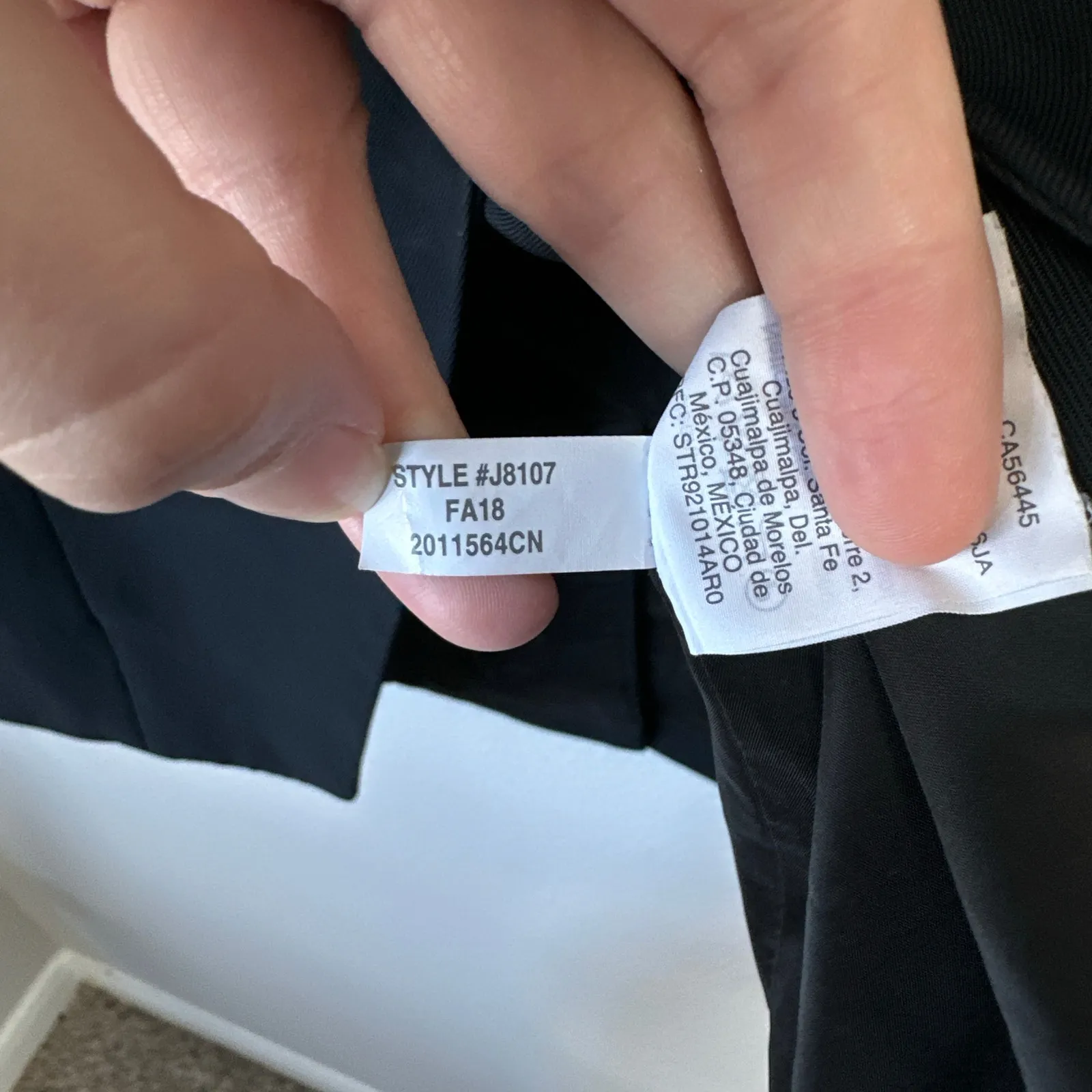 J. CREW 365 Double Breast Blazer Japanese Weave Jacket Work Career Black Size 8 - Image 7