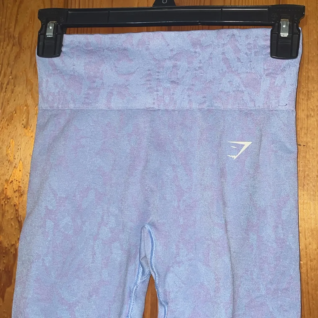 GymShark purple and blue leggings 
ADAPT ANIMAL SEAMLESS size small high waisted - Image 7