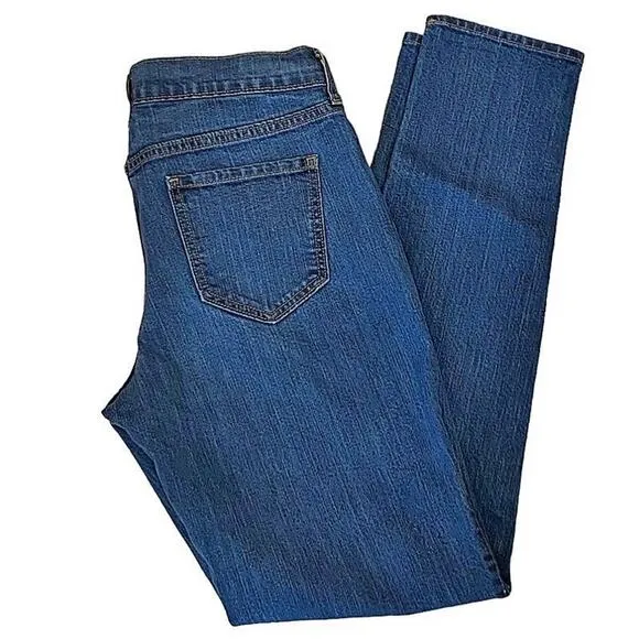 OLD NAVY Boyfriend Skinny Denim Blue Jeans ~ Women's Size 4 Tall - Image 2