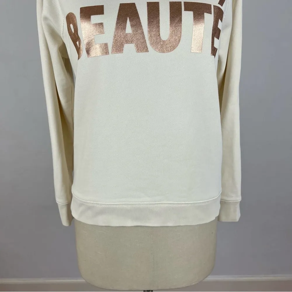 J. Crew Cream Metallic Beaute Sweatshirt - Image 68