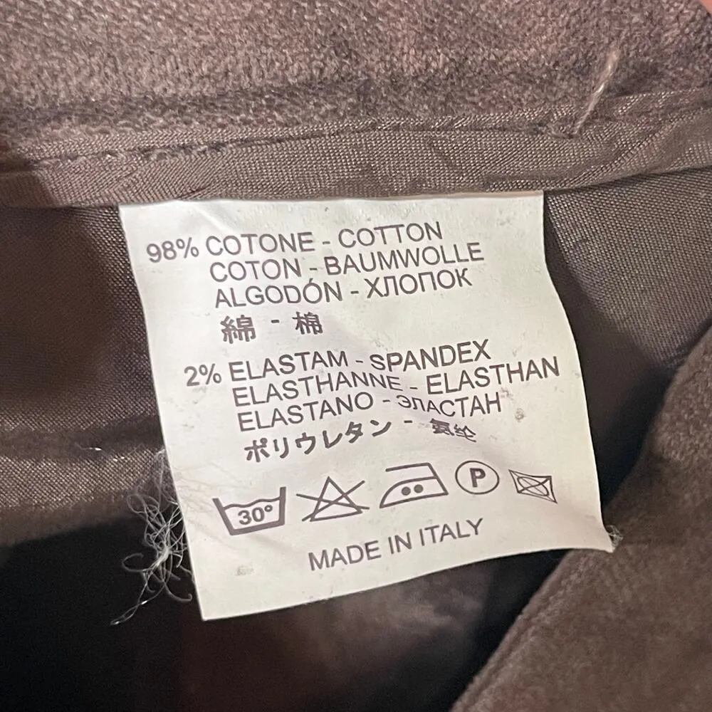 Brunello Cucinelli chocolate velvet mid rise trousers sz 10 - Image 11