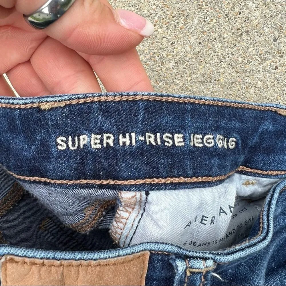 AEO Super Hi Rise Jegging Next Level Stretch size 0 Long - Image 5
