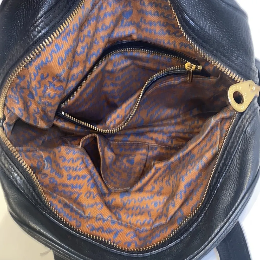 Marc by Marc Jacobs Airliner Captain Shoulder Tote Bag Black Gold Contemporary - Image 8